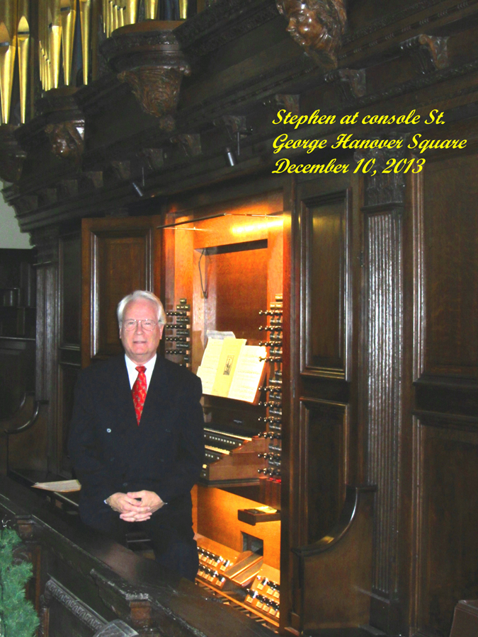 Stephen Hamilton at St. George's Hanover Square, London