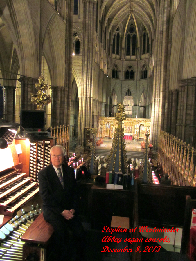 Stephen Hamilton at Westminster Abbey, London