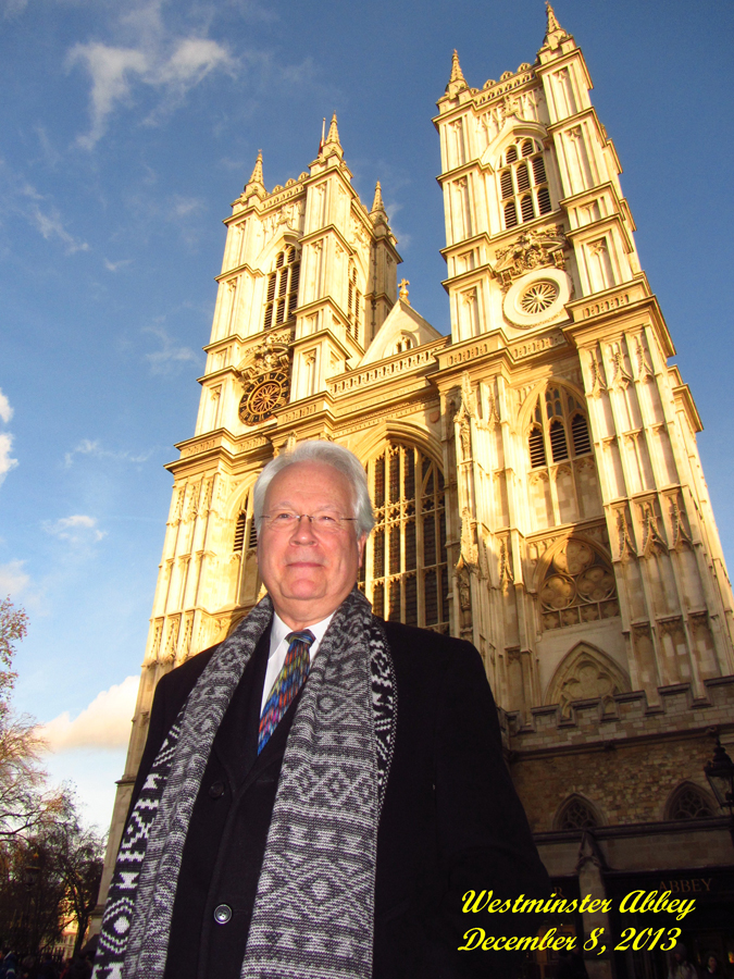 Stephen Hamilton at Westminster Abbey, London