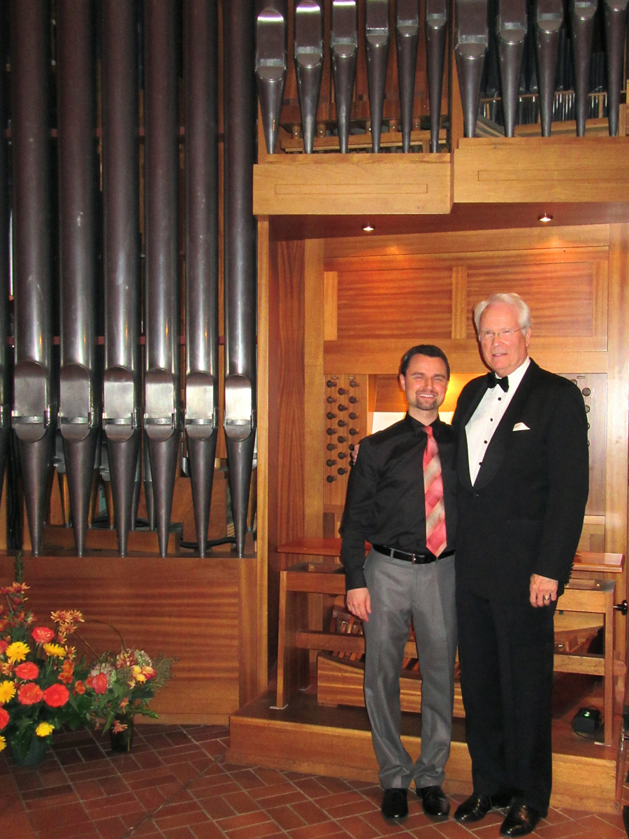 Stephen Hamilton and Jacob Benda at Nativity of Mary Church, Minneapolis